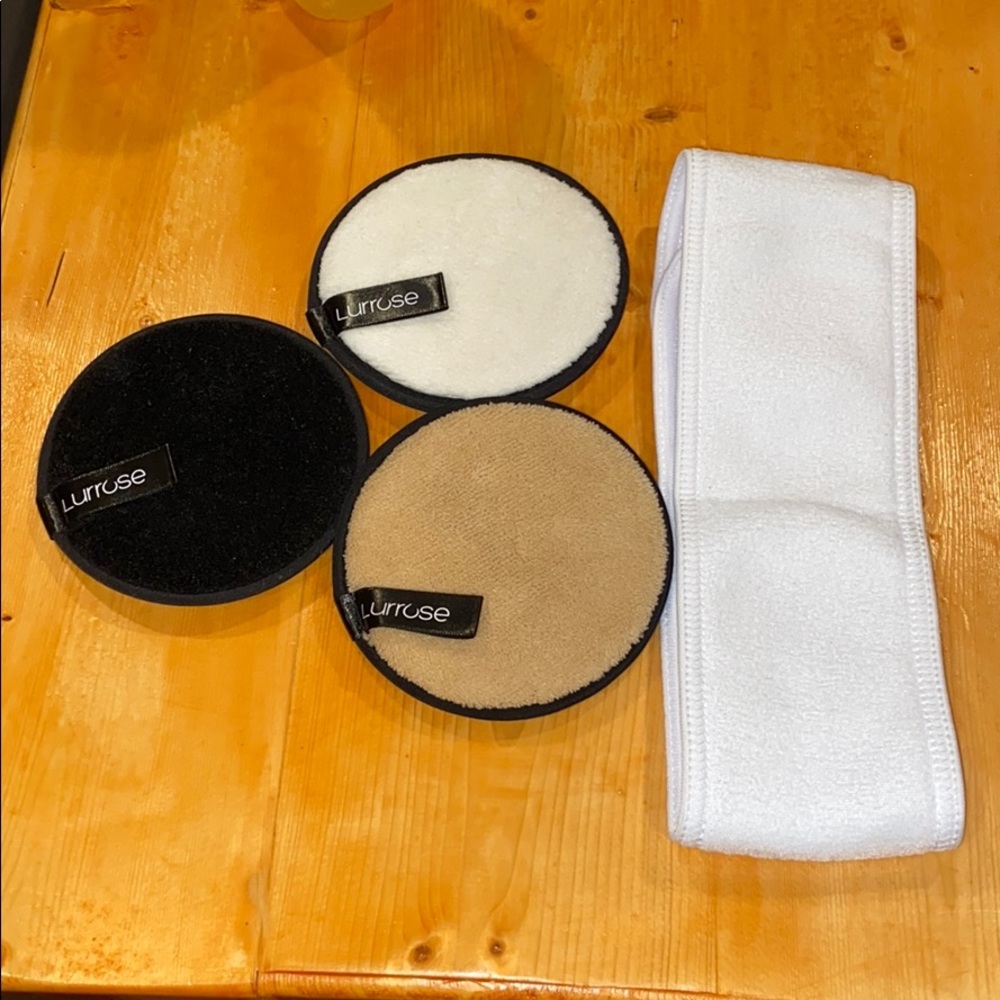 Reusable Makeup removing pads with head band